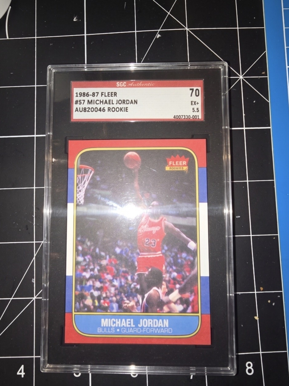 1986-87 Fleer Michael Jordan  #57 - SGC 70 (SGC 10) Encapsulated